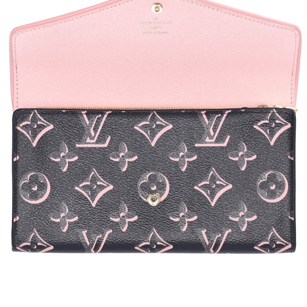 Louis Vuitton Fall For You Sarah Long Wallet M81477 Black Pink - Picture 5 of 6